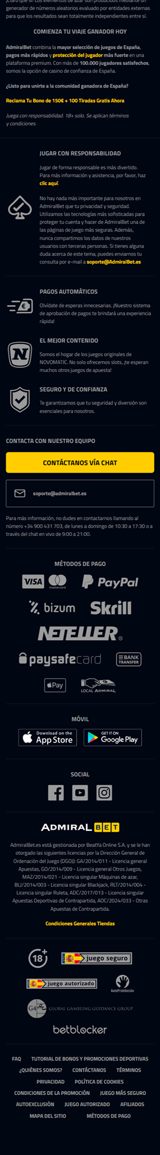 Old mobile footer