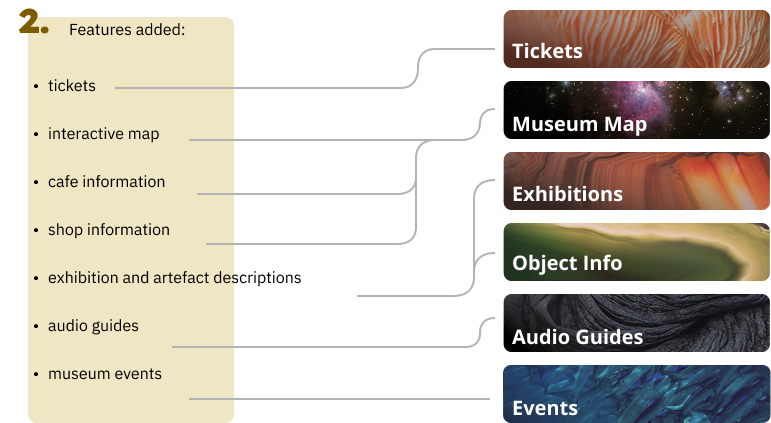 Impact on design: features added