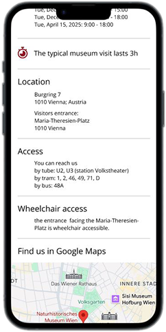 Visit Us screen