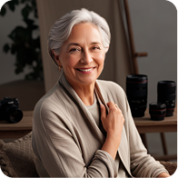 Older woman representing senior museum visitors
