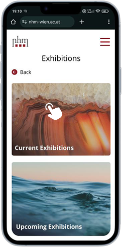 Exhibitions listing page
