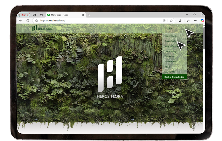 Step 1 – Homepage