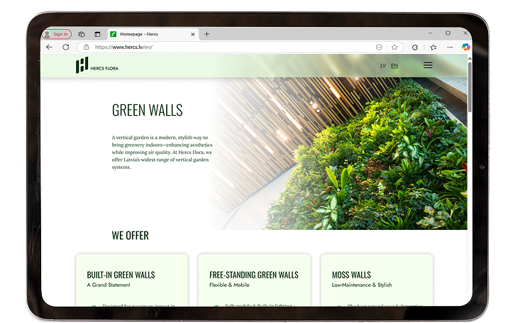 Step 2 – Green Walls