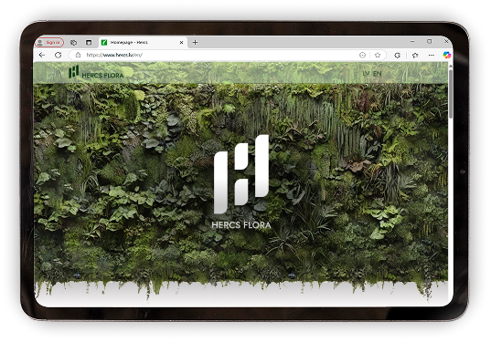 Hercs Flora website screenshot